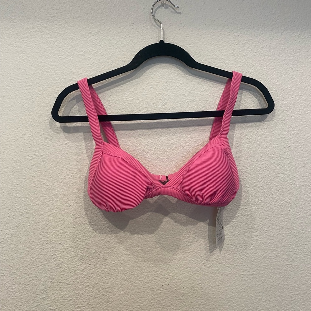 Billabong ribbed triangle bikini top